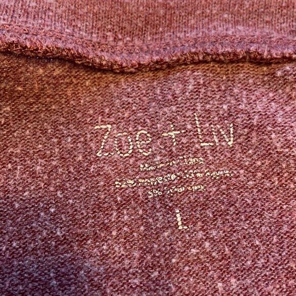 Maroon Graphic Long Sleeve Top - Picture 3 of 6